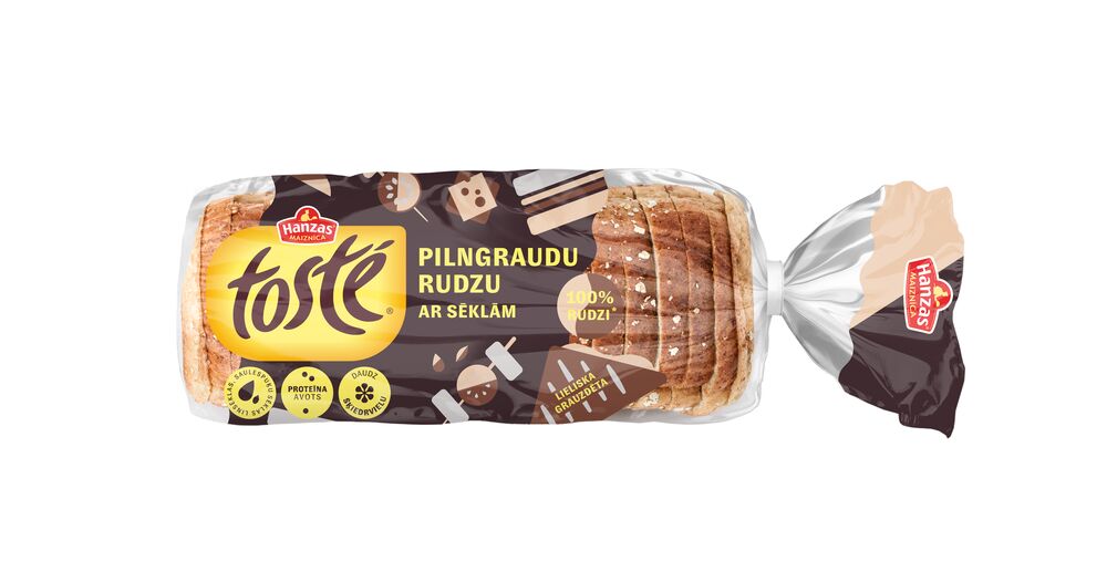 4750038411816 Tostē Pilngraudu rudzu ar sēklām 550g